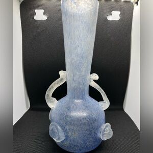 Vintage Murano Scavo Glass Vase